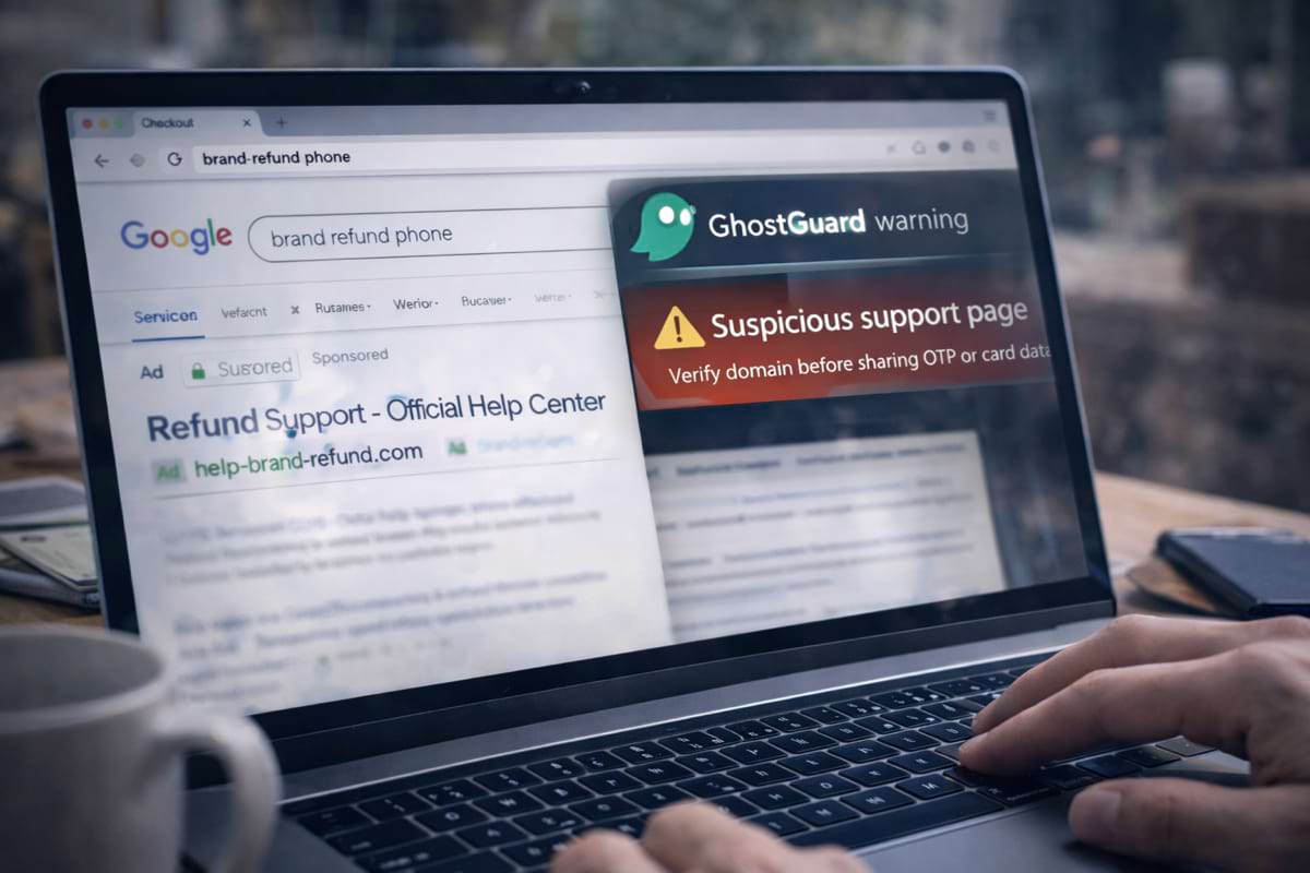 Fake support and refund scams: how to verify contact pages before you share data