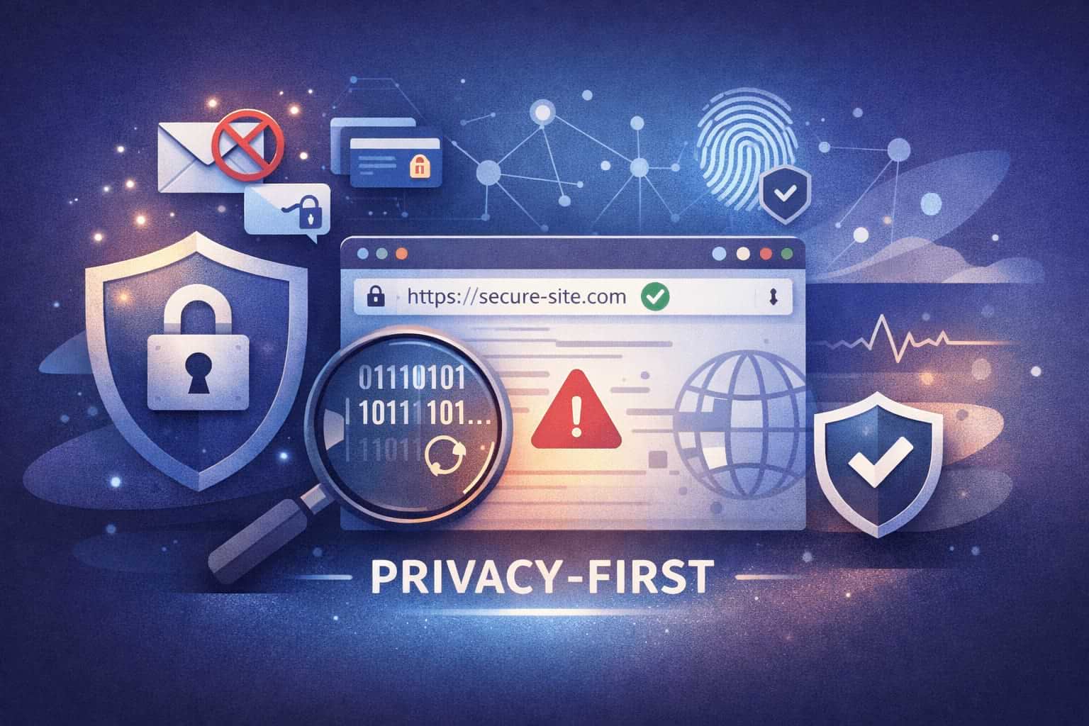 GhostGuard privacy-first illustration
